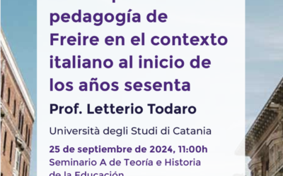 Conferencia pr. Letterio Todaro (Università degli Studi di Catania) en la ULL